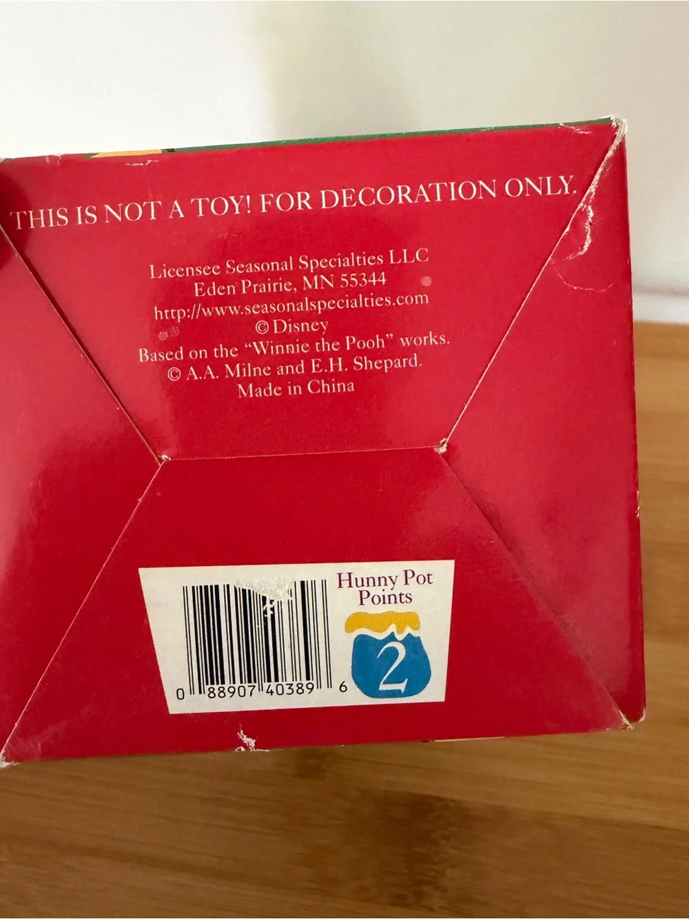 Vintage Disney Pooh & Piglet Christmas Ornament - Holiday Collectible!